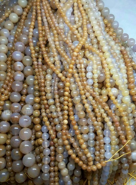 chalcedony agate beads