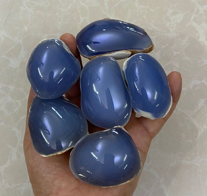 blue chalcedony arc face