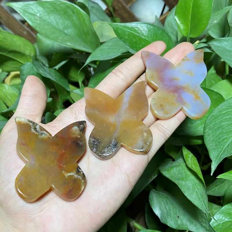 jasper gua sha butterflies