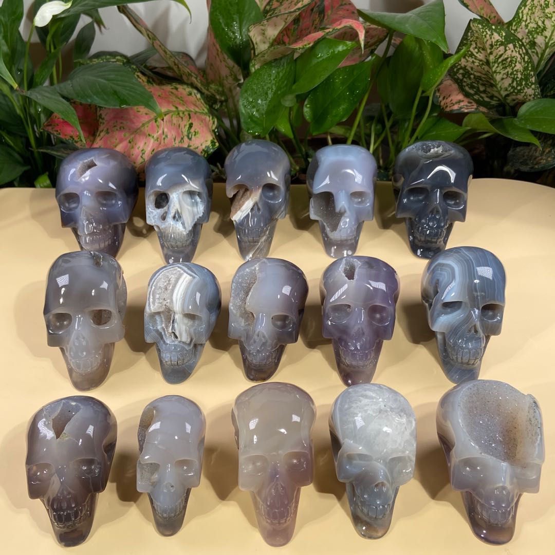 agate skulls