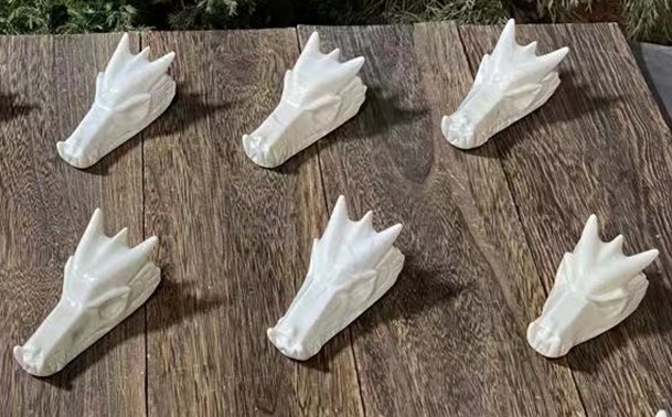 ivory jade dragon skulls